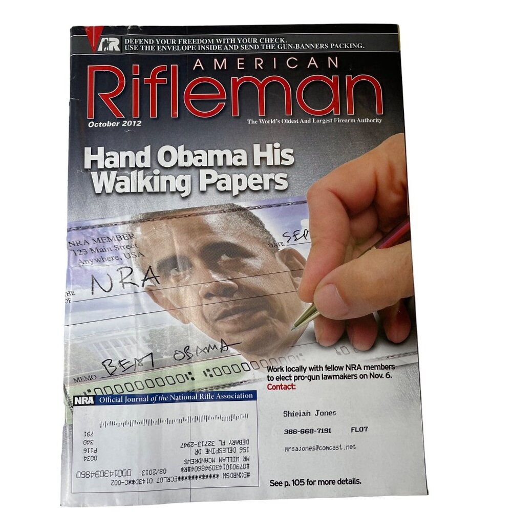 American Rifleman NRA Magazine October  2012 Vol 160 No 10 National Rifle Associ